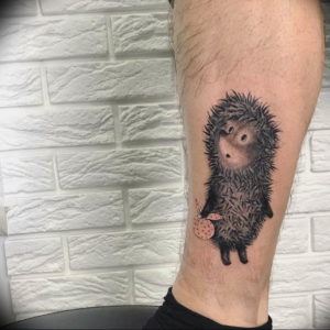 Photo тату ежик 31.07.2019 №076 - tattoo hedgehog - tattoo-photo.ru