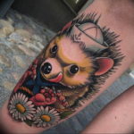 Photo тату ежик 31.07.2019 №077 - tattoo hedgehog - tattoo-photo.ru