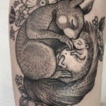 Photo тату ежик 31.07.2019 №082 - tattoo hedgehog - tattoo-photo.ru