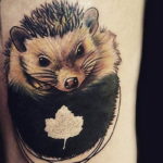 Photo тату ежик 31.07.2019 №083 - tattoo hedgehog - tattoo-photo.ru