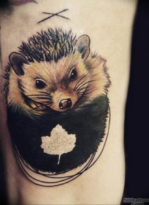 Photo тату ежик 31.07.2019 №083 - tattoo hedgehog - tattoo-photo.ru