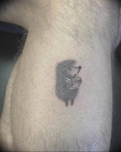 Photo тату ежик в тумане 31.07.2019 №001 - tattoo hedgehog in the fog - tattoo-photo.ru