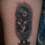 Photo тату ежик в тумане 31.07.2019 №006 - tattoo hedgehog in the fog - tattoo-photo.ru