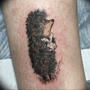 Фото вариант тату ежик 31.07.2019 №012 - tattoo hedgehog - tattoo-photo.ru