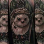 Фото вариант тату ежик 31.07.2019 №014 - tattoo hedgehog - tattoo-photo.ru