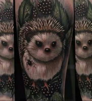 Фото вариант тату ежик 31.07.2019 №014 — tattoo hedgehog — tattoo-photo.ru