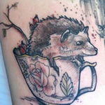 Фото вариант тату ежик 31.07.2019 №022 - tattoo hedgehog - tattoo-photo.ru