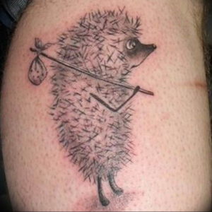Фото вариант тату ежик 31.07.2019 №024 - tattoo hedgehog - tattoo-photo.ru
