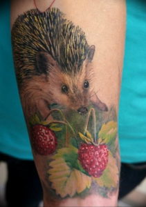 Фото вариант тату ежик 31.07.2019 №043 - tattoo hedgehog - tattoo-photo.ru