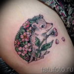 Фото вариант тату ежик 31.07.2019 №044 - tattoo hedgehog - tattoo-photo.ru