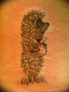 Фото вариант тату ежик 31.07.2019 №049 - tattoo hedgehog - tattoo-photo.ru