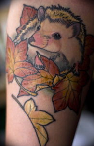 Фото вариант тату ежик 31.07.2019 №051 - tattoo hedgehog - tattoo-photo.ru