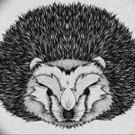 Фото вариант тату ежик 31.07.2019 №052 - tattoo hedgehog - tattoo-photo.ru