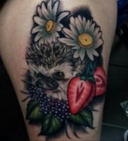 Фото вариант тату ежик 31.07.2019 №053 — tattoo hedgehog — tattoo-photo.ru
