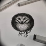 Фото вариант тату ежик 31.07.2019 №059 - tattoo hedgehog - tattoo-photo.ru