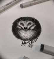 Фото вариант тату ежик 31.07.2019 №059 — tattoo hedgehog — tattoo-photo.ru