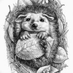 Фото вариант тату ежик 31.07.2019 №070 - tattoo hedgehog - tattoo-photo.ru