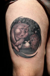 Фото вариант тату ежик 31.07.2019 №073 - tattoo hedgehog - tattoo-photo.ru