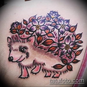 Фото вариант тату ежик 31.07.2019 №074 - tattoo hedgehog - tattoo-photo.ru