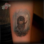Фото вариант тату ежик 31.07.2019 №076 - tattoo hedgehog - tattoo-photo.ru