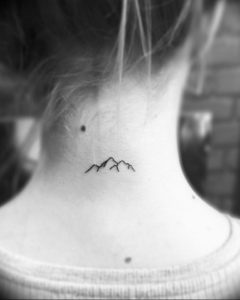 Фото маленькие тату горы 23.07.2019 №001 - little mountain tattoos - tattoo-photo.ru