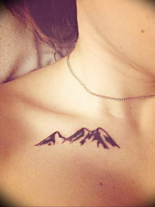 Фото маленькие тату горы 23.07.2019 №011 - little mountain tattoos - tattoo-photo.ru