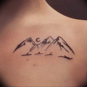 Фото маленькие тату горы 23.07.2019 №072 - little mountain tattoos - tattoo-photo.ru
