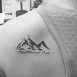 Фото мини тату горы 23.07.2019 №027 - mini mountain tattoo - tattoo-photo.ru