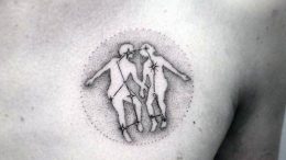 Фото созвездие близнецы тату 12.07.2019 №003 - constellation twins tattoo - tattoo-photo.ru