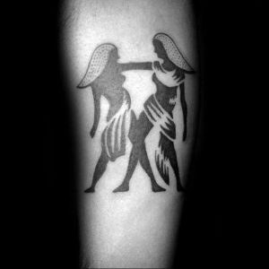 Фото созвездие близнецы тату 12.07.2019 №014 - constellation twins tattoo - tattoo-photo.ru