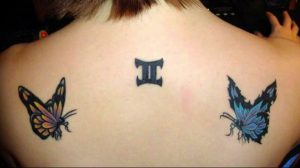 Фото созвездие близнецы тату 12.07.2019 №015 - constellation twins tattoo - tattoo-photo.ru