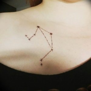 Фото созвездие весов тату 12.07.2019 №001 - constellation Libra tattoo - tattoo-photo.ru