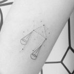 Фото созвездие весов тату 12.07.2019 №019 - constellation Libra tattoo - tattoo-photo.ru