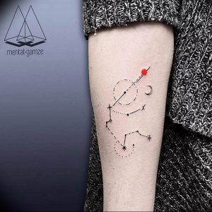 Фото созвездие водолея тату 12.07.2019 №011 - Aquarius constellation tatto - tattoo-photo.ru