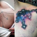 Фото созвездие водолея тату 12.07.2019 №012 - Aquarius constellation tatto - tattoo-photo.ru