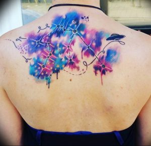 Фото созвездие водолея тату 12.07.2019 №015 - Aquarius constellation tatto - tattoo-photo.ru
