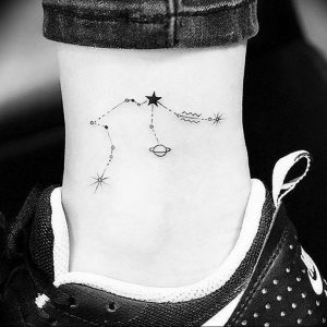 Фото созвездие водолея тату 12.07.2019 №047 - Aquarius constellation tatto - tattoo-photo.ru