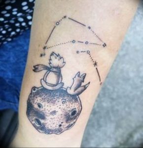 Фото созвездие козерога тату 12.07.2019 №016 - Capricornus Tattoo - tattoo-photo.ru