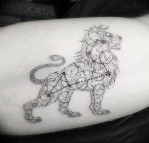 Фото созвездие льва тату 12.07.2019 №019 - constellation lion tattoo - tattoo-photo.ru