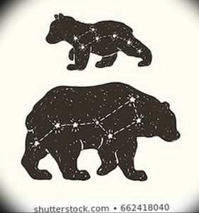 Фото созвездие медведицы тату 12.07.2019 №008 - constellation bears tatt - tattoo-photo.ru