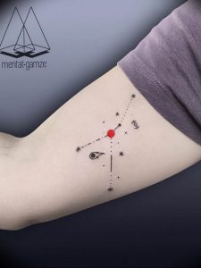 Фото созвездие рака тату 12.07.2019 №007 - constellation cancer tattoo - tattoo-photo.ru