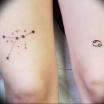 Фото созвездие рака тату 12.07.2019 №017 - constellation cancer tattoo - tattoo-photo.ru
