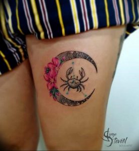 Фото созвездие рака тату 12.07.2019 №035 - constellation cancer tattoo - tattoo-photo.ru