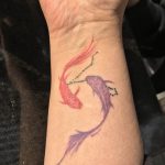 Фото созвездие рыбы тату 12.07.2019 №001 - constellation fish tattoo - tattoo-photo.ru