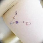 Фото созвездие рыбы тату 12.07.2019 №002 - constellation fish tattoo - tattoo-photo.ru