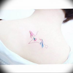 Фото созвездие рыбы тату 12.07.2019 №003 - constellation fish tattoo - tattoo-photo.ru