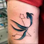Фото созвездие рыбы тату 12.07.2019 №012 - constellation fish tattoo - tattoo-photo.ru