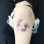 Фото созвездие рыбы тату 12.07.2019 №016 - constellation fish tattoo - tattoo-photo.ru