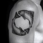 Фото созвездие рыбы тату 12.07.2019 №019 - constellation fish tattoo - tattoo-photo.ru