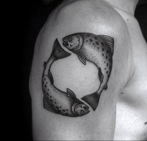 Фото созвездие рыбы тату 12.07.2019 №019 - constellation fish tattoo - tattoo-photo.ru